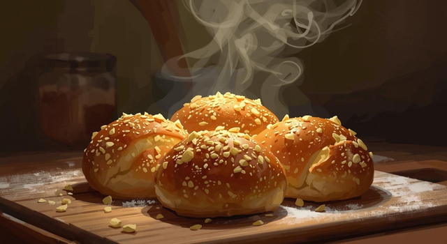 No-Knead Garlic Parmesan Dinner Rolls Recipe: Effortless Delight